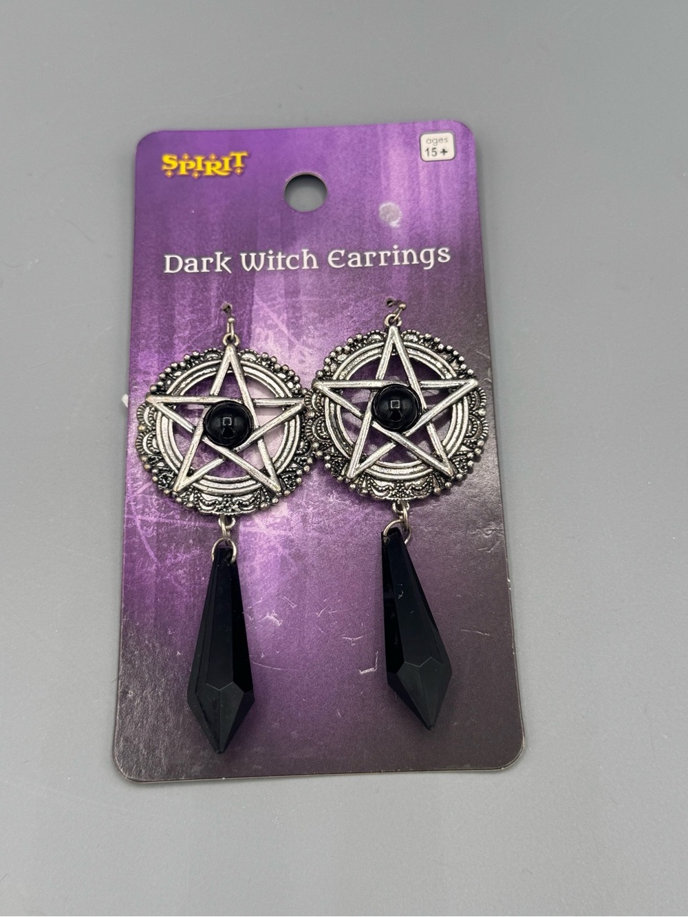 NEW Spirit Halloween Dark Witch Earrings
